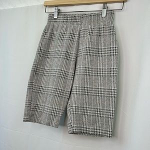 UO plaid gingham biker shorts